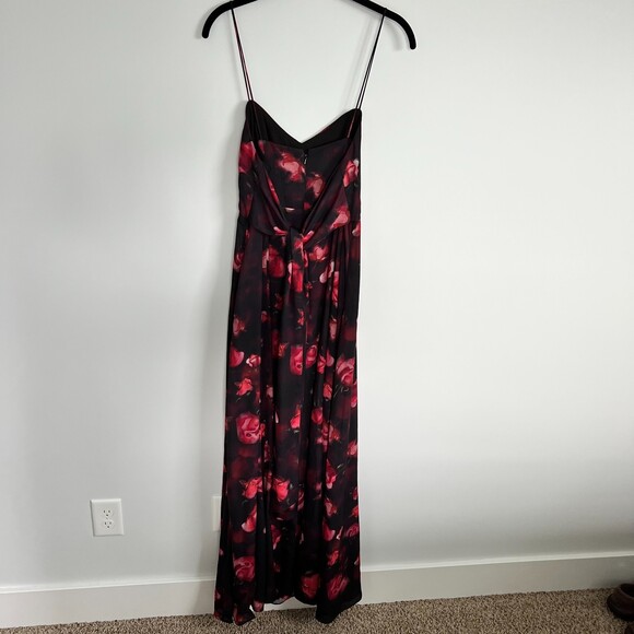 Fame and Partners Maxi Dress Gown Floral Rose 6 - Picture 5 of 7